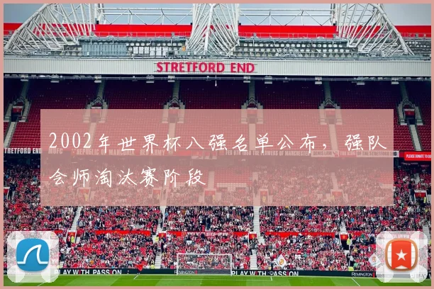 2002年世界杯八强名单公布，强队会师淘汰赛阶段